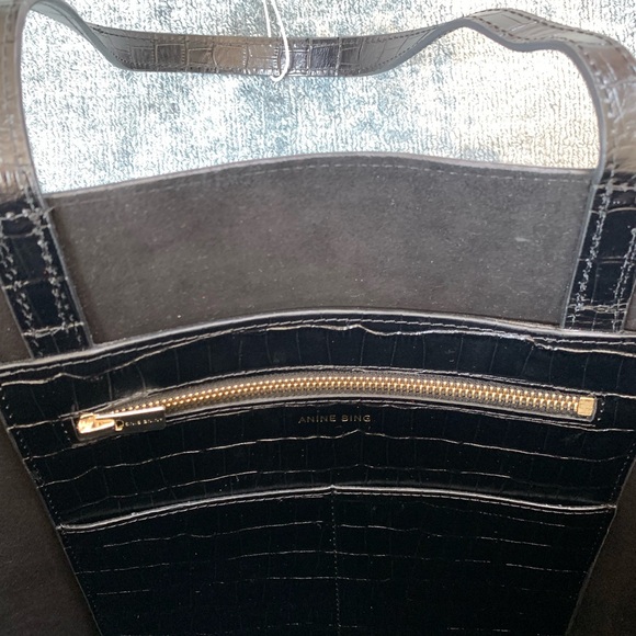 Anine Bing Croc Tote Bag Oversized NEW - Picture 14 of 15